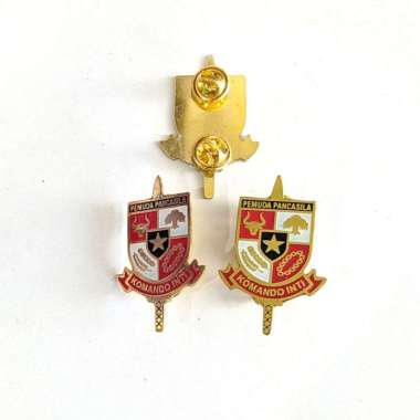 Mulyocreative Lencana Pin Pemuda Pancasila Pin Komando Inti Pemuda Pancasila / 2pcs