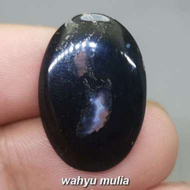 Jual Batu Akik Yaman Wulung Kencono asli n 1592 - Hitam di Seller 