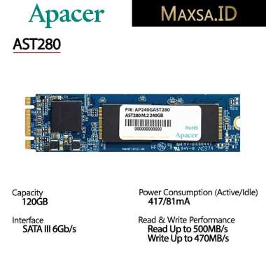 Apacer AST280 M.2 SATA III 120GB SSD