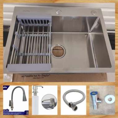 Kitchen Sink 6045 /Bak cuci Piring 1 Lubang 6045 stainless sus 304