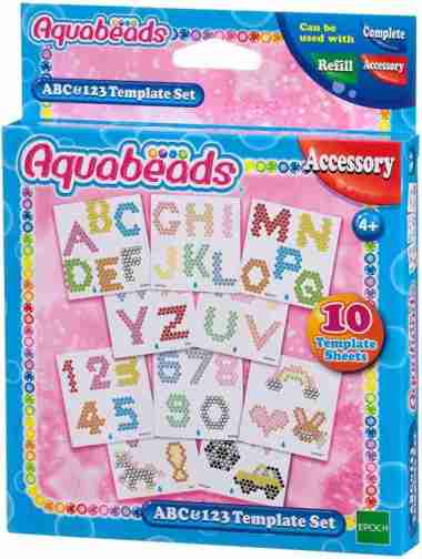Aquabeads Mainan Edukasi Aquabeads ABC & 123 & Template Set