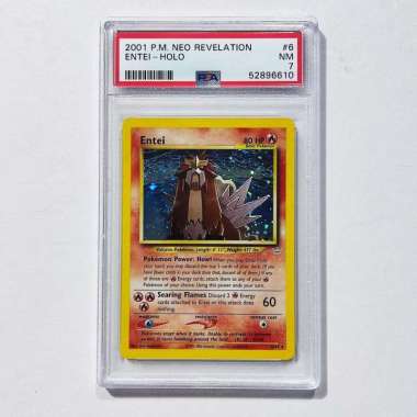 Entei 6/64 Neo Revelation PSA 7 - Graded Pokemon Card