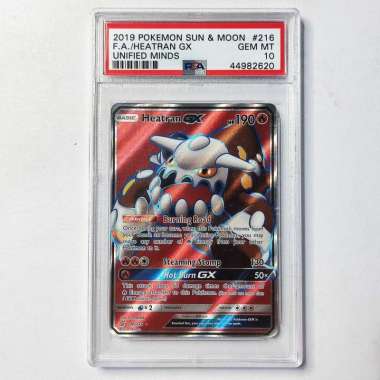 Heatran GX 216/236 S&M Unified Minds PSA 10 - Graded Pokemon Card