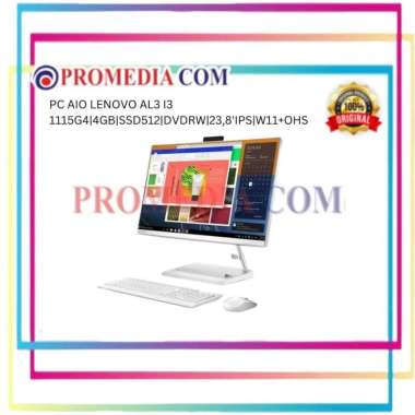 PC AIO LENOVO AL3 I3 1115G4|4GB|SSD512|DVDRW|23,8'IPS|W11+OHS
