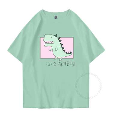 ELLIPSESINC Kaos Oversize Pria Wanita Sage Green x Army Green DINO XL SAGE GREEN