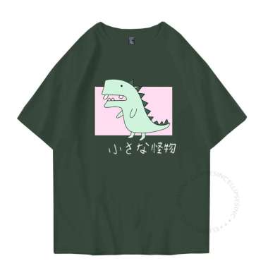 ELLIPSESINC Kaos Oversize Pria Wanita Sage Green x Army Green DINO XXXL ARMY GREEN