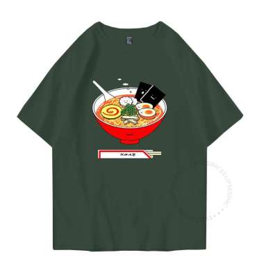 ELLIPSESINC Kaos Oversize Pria Wanita Sage Green x Army Green RAMEN XL ARMY GREEN