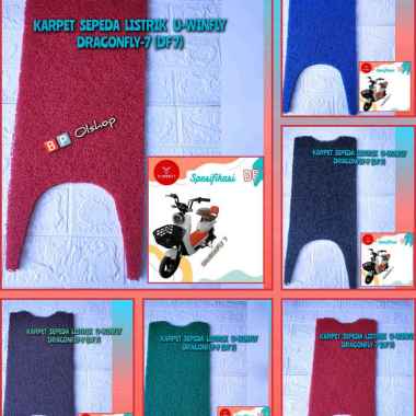 Karpet Sepeda Motor Listrik U-WINFLY DF7 u-winfly Dragonfly 7 Karpet U-Winfly Merah