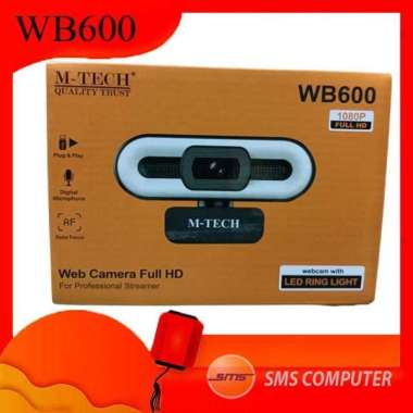M-TECH Webcam WB600 / Web Camera 1080P Full HD With Microphone - Murah