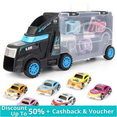 Mobil Mainan Anak Laki Laki | Mobil Mobilan Besar Truck Slide Storage Car | Mainan Anak 2-3-4-5 Tahu