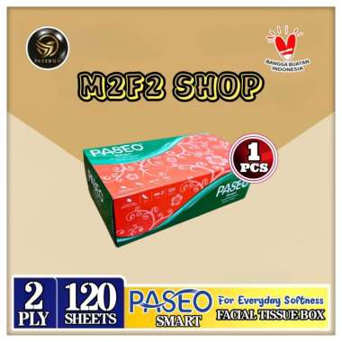 Tisu Paseo Smart Facial Softpack Box - 120 sheets (Kemasan Satuan)