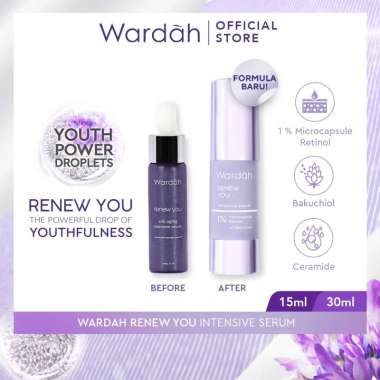 WARDAH RENEW YOU INTENSIVE SERUM WITH BAKUCHIOL RETINOL & NIACINAMIDE - 15 ML