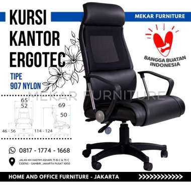 Ergotec 907 Kursi Direktur Kursi Kantor Chrome