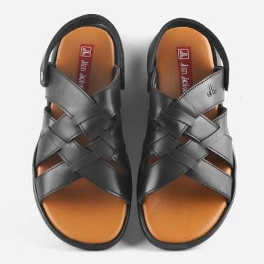 Jim Joker Hoya 3ZR Sepatu Sandal Kulit Pria 39 Black