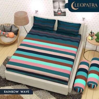 Sprei Cleopatra Rainbow Wave 180x200 The Flamingo