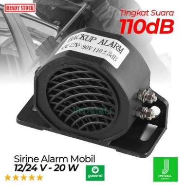 Speaker Sirine Alarm Mobil Bibi Siren 12 24V 110dB Anti Maling BX10164 Hitam