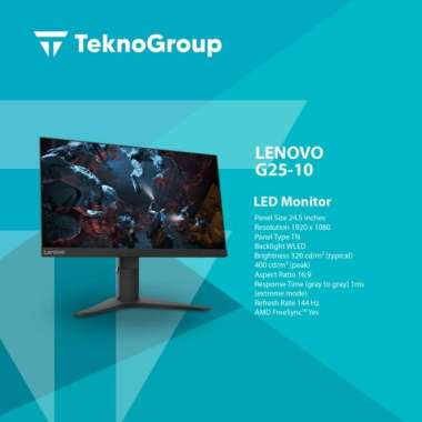 Monitor LED Gaming Lenovo G2510 G25-10 25" 1920x1080 144Hz 1ms HDMI DP
