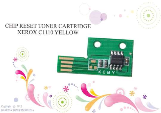 CHIP RESET TONER CARTRIDGE XEROX C1110 YELLOW Murah Kuning
