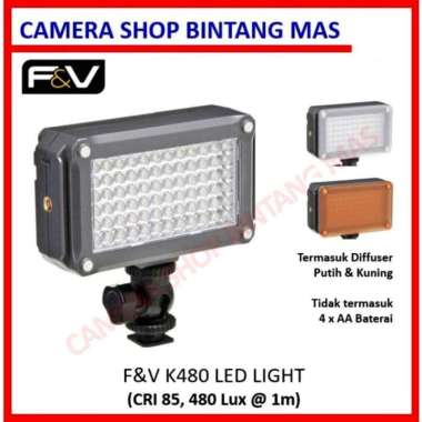 F&V K480 Compact LED Video Light - Vlog Interview Zoom black