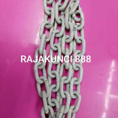 Rantai kapal besi 6mm putih / Rantai coating 6mm / Rantai kapal 6mm rantai kapal
