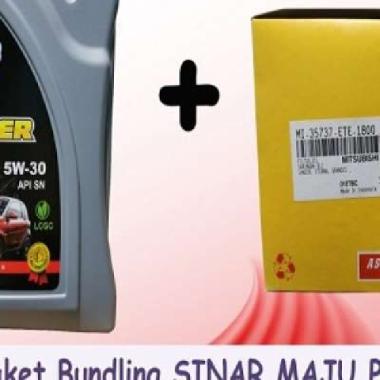 Paket Bundling Oli Mobil UNILUB FASTER 5W-30 SN Original 4 Liter & Filter Oli MITSUBISHI OUTLANDER &