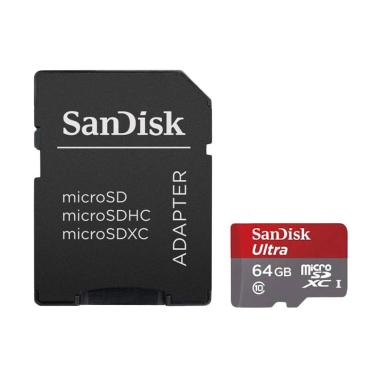 Sandisk Micro SD Ultra Memory Card ... Stand Hp + Tas Waterproof