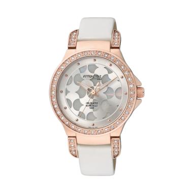 Q&Q Attractive DA81J101Y Jam Tangan Wanita - Putih - Emas