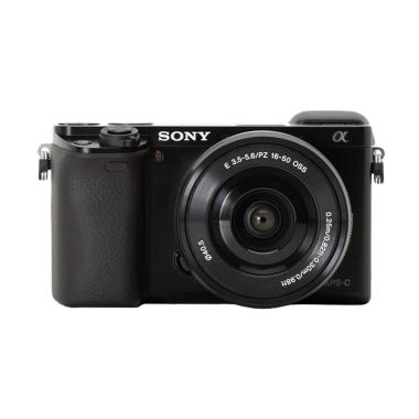 Sony Alpha A6000 Kit 16-50mm Kamera ... itam Free Memory Sony 8gb