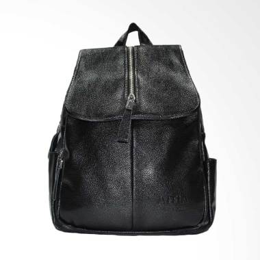 AITIA PU Leather Tas Ransel / Backpack Wanita - Hitam