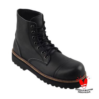 Black master Boots High Sepatu Pria - Black