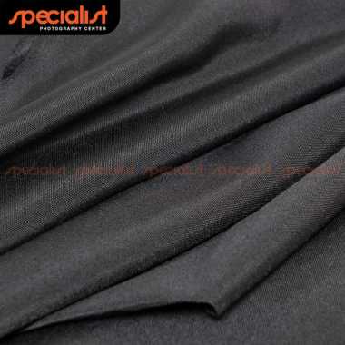 Background Foto Studio Kain Polos 3 x 6 Meter Tanpa Sambungan Hitam