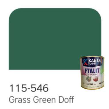 Cat Kayu dan Besi Kansai Paint Ftalit 1 kg Grass Green Doff 546