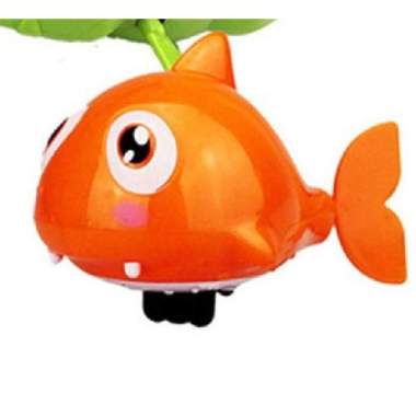 Mainan Putar Air Mandi Anak Berenang Ikan Buaya Kura Swimming Bath Toy-Ikan
