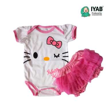 IYAB Baju Jumper Bayi Hello Kitty Perempuan 0-6 bulan Pink