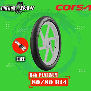 Ban Motor Matic SOFT COMPOUND // CORSA R46 PLATINUM 80/80 Ring 14 Tubeless