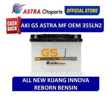Aki Mobil GS ASTRA MF OEM 355LN2 All new Innova Bensin dan Fortuner Bensin