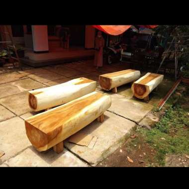 DOC INVOICE ORDER - Natural Stool Slab Solid Wood Trembesi Bangku Alami Kayu Panjang 150 Cm untuk Pr