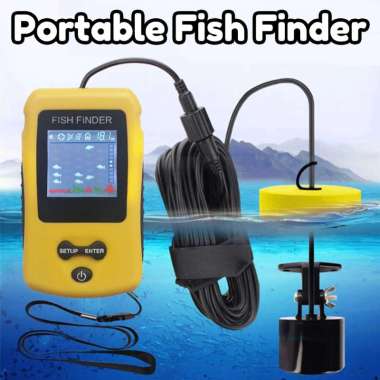 Alat Cari Ikan Portable - Alat Untuk Mendeteksi Ikan Portable - Fish Finder - Alat Pelacak Ikan - Al