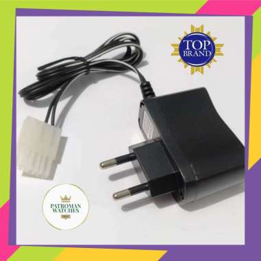 Charger Baterai Mobil Remot Control / Adaptor Batere Battery Model 3 Slot Pin Shocket Putih