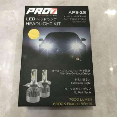 PRO7 Bohlam LED Mobil H4 7600 Lumen 6000K White Garansi Resmi 1 Tahun Clear