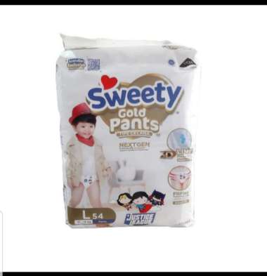 Promo Harga Sweety Gold Pants L54 54 pcs - Blibli