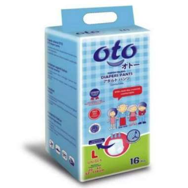 Promo Harga OTO Adult Diapers Pants L16 16 pcs - Blibli