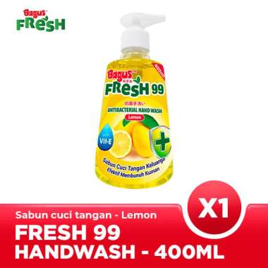 Bagus FRESH 99 Antibacterial Hand Wash Botol 400 ml - Lemon