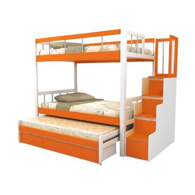 Jual Funkids Nouva 01 120 Tl Tempat Tidur Anak Orange Online