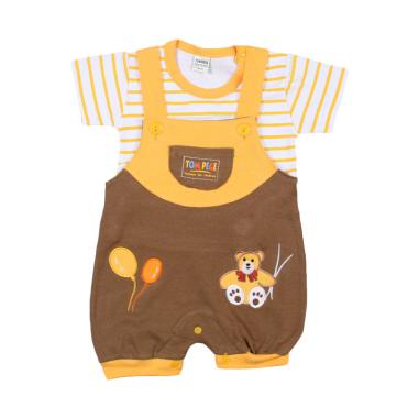 TOMPEGE TP-7492B Jumpsuit Kodok Setelan Baju Anak Laki - Coklat