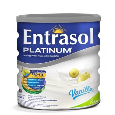 Promo Harga Entrasol Platinum Vanilla 400 gr - Blibli