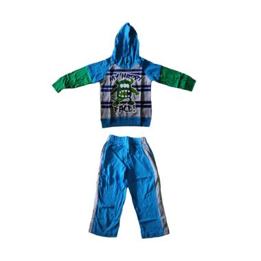 Jumping Beans Monster Setelan Baju Jumpsuit Anak - Biru