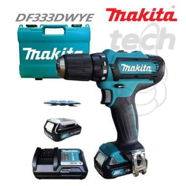 Mesin Bor Baterai Cordless Drill Makita DF333 DWYE DF333DWYE