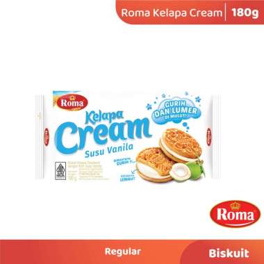 Promo Harga Roma Kelapa Cream Susu Vanila 180 gr - Blibli