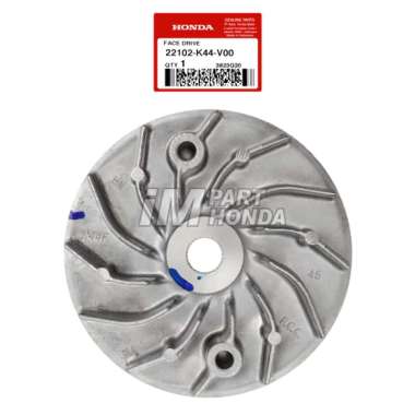 AHM 22102-K44-V00 Face Drive Kipas CVT Beat Pop Eco Street Scoopy Vario 110 Fi eSP SILVER